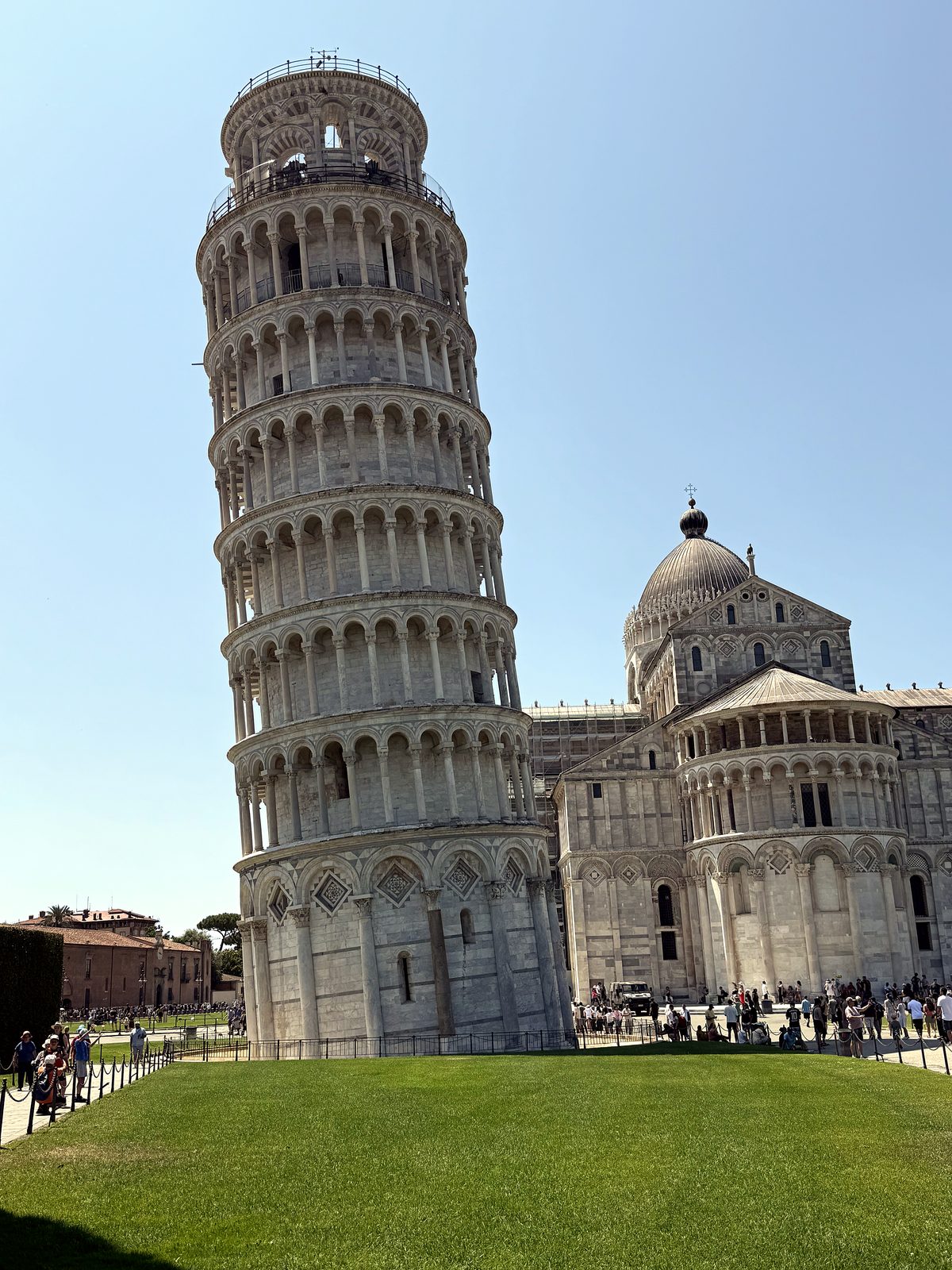 The Leaning Tower of Pisa and the cathedral