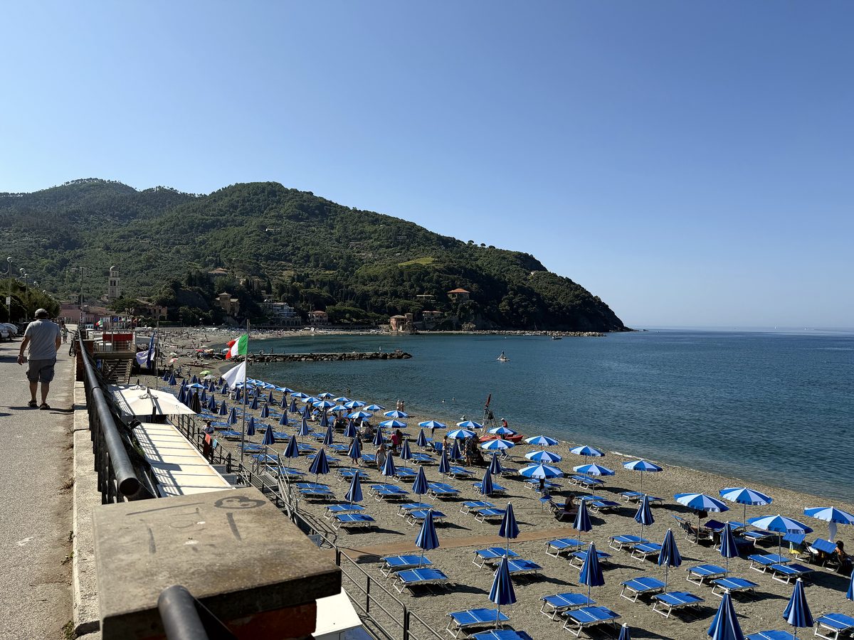 The umbrellas of Monterosso beach