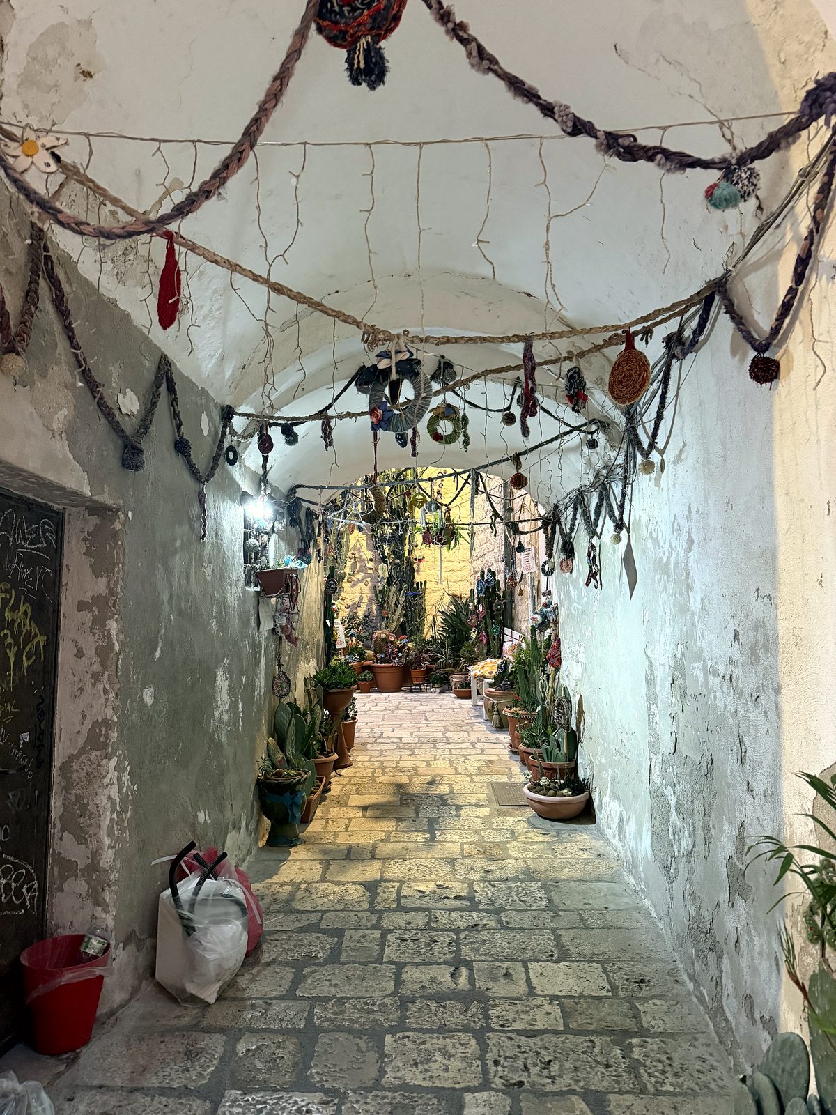 A whitewashed alley in Ostuni
