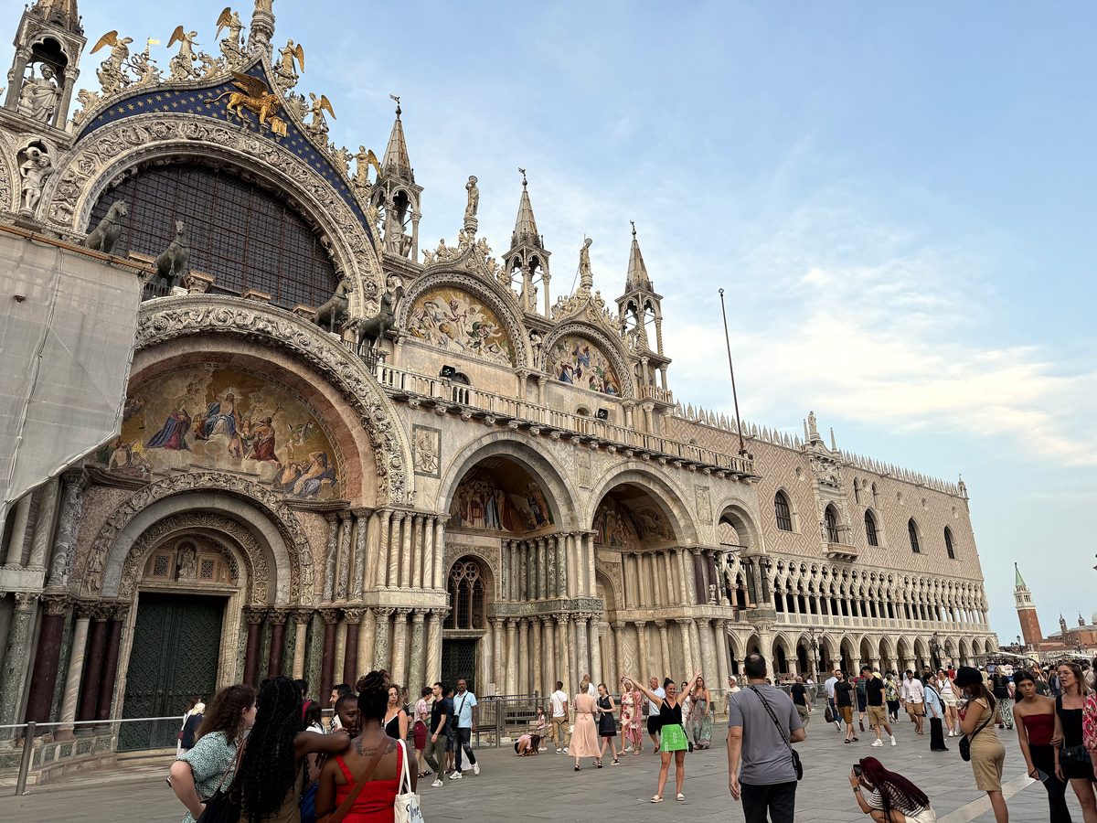 The facade of St. Mark’s Basilica
