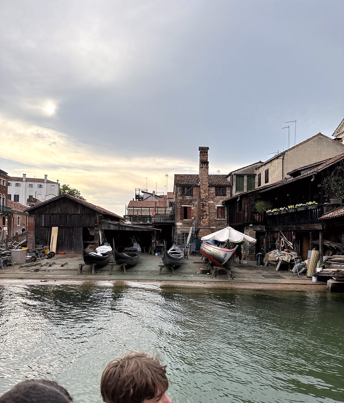 A gondola boatyard in Venice