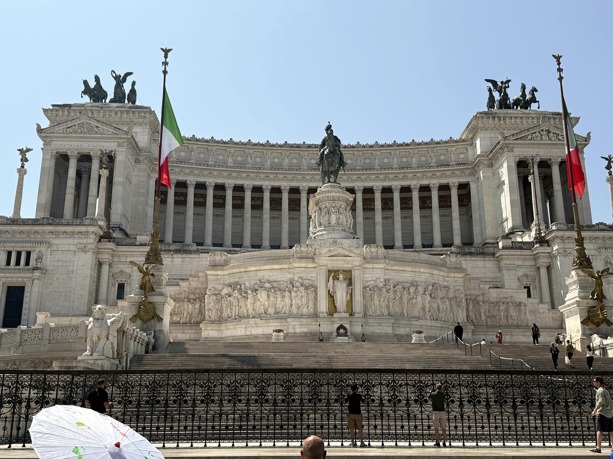 The Vittoriano monument in Rome