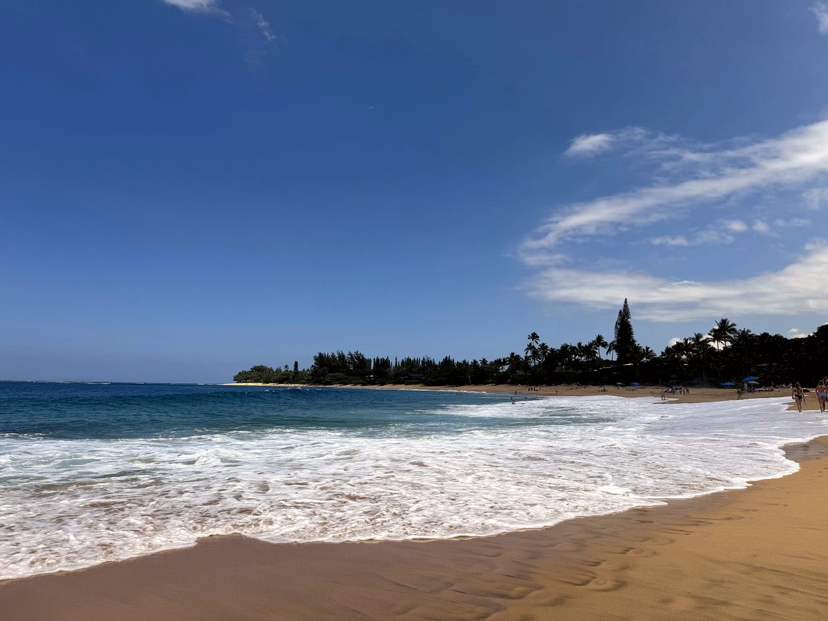 A north-shore beach
