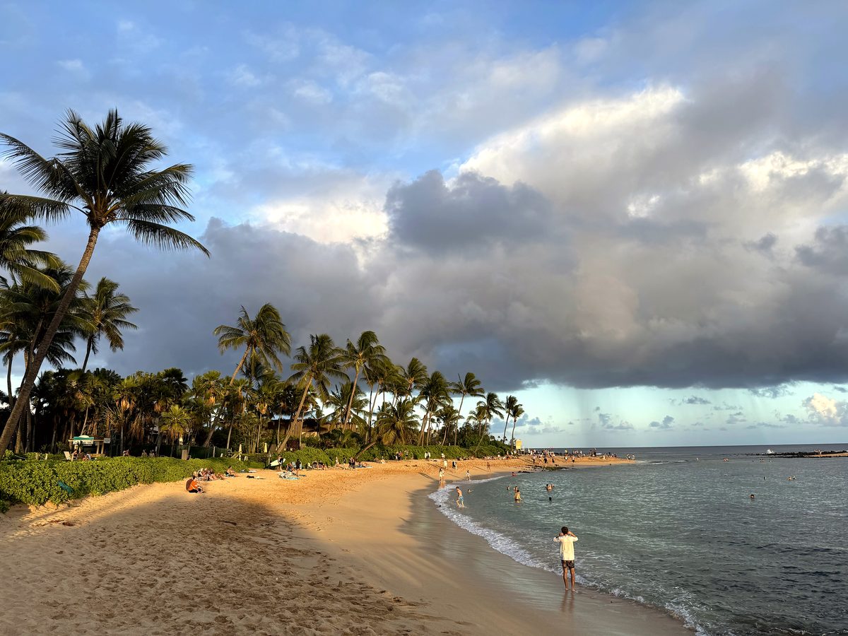 Poʻipū Beach in the afternoon light
