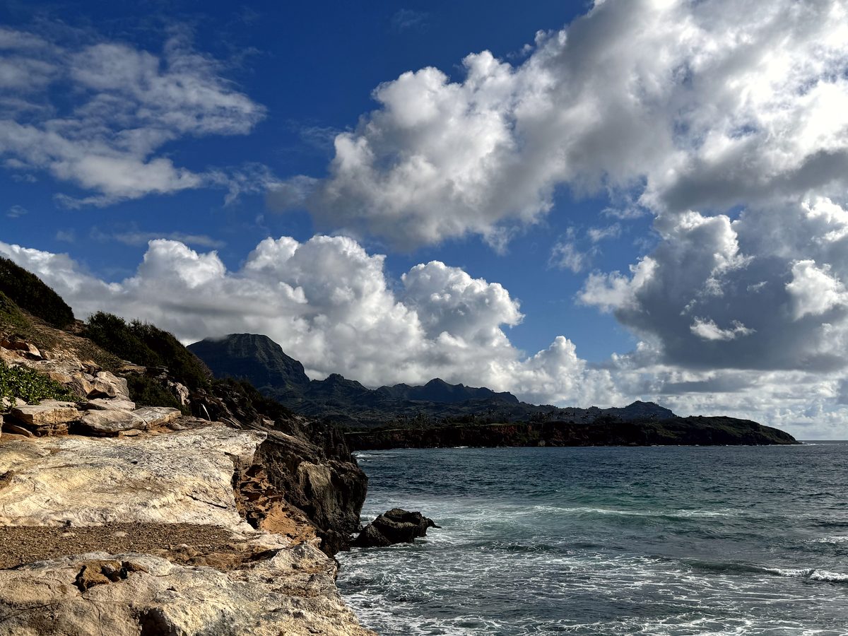 A rocky cove