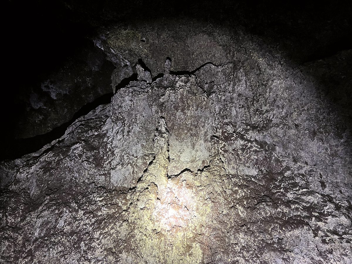 Inside the lava tube