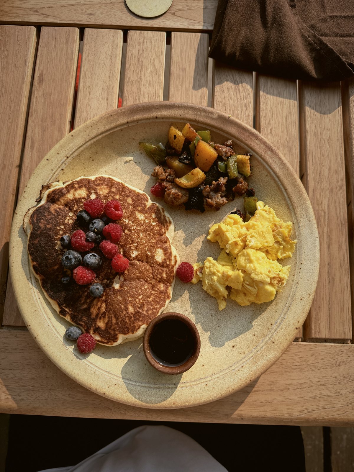 Breakfast on the deck