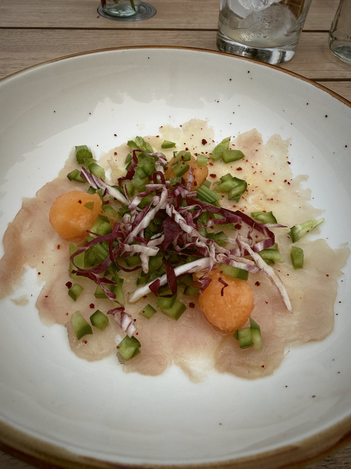 Crudo, plated