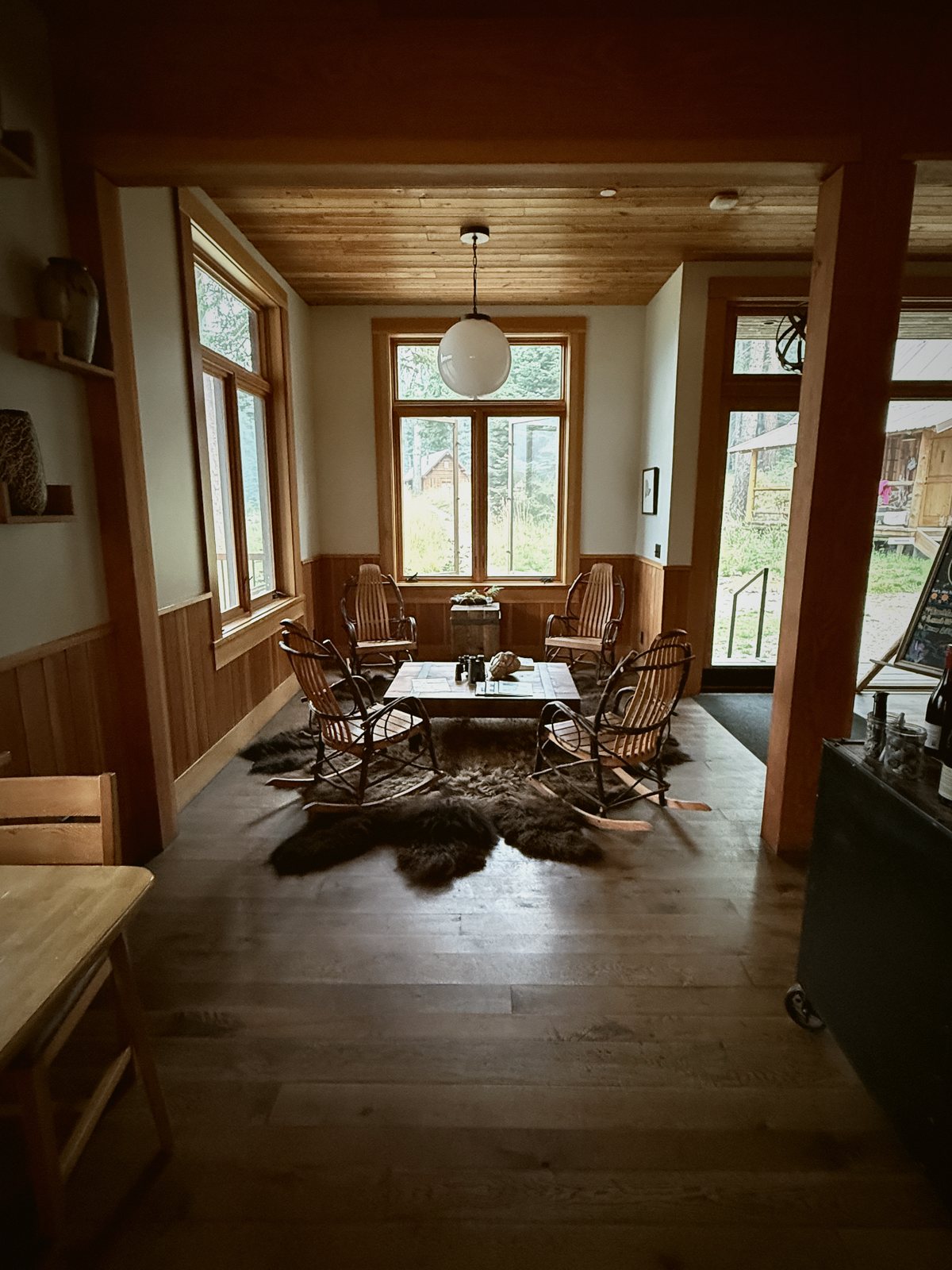A cabin hallway