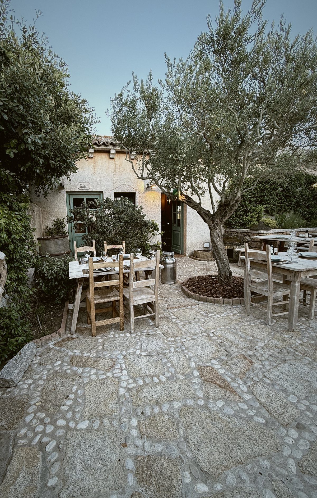 The courtyard at Agriturismo La Colti