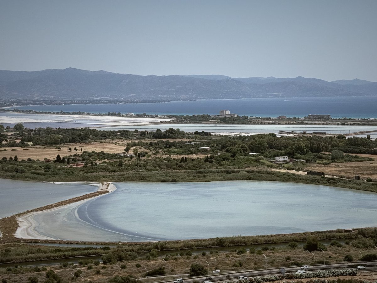 The salt flats near Cagliari